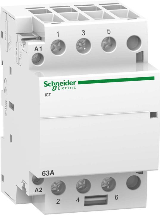 Actual product image Schneider Electric Acti9 iCT Contactor 63A 3NO 220/240Vac