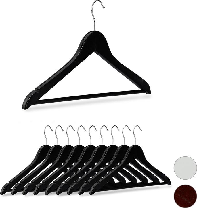 Actual product image Relaxdays Clothes Hanger Set of 10 (1 x)