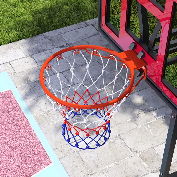 Actual product image Aiyaplay Kinder Basketballkorb Kunststoff, Stahl Rot
