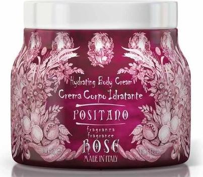 Actual product image L'erbolario Le Maioliche Positano Rose Moisturising Body Cream 450ml - Made in Italy - Notes of Rose Petals, Ger (Body cream, 450 ml)