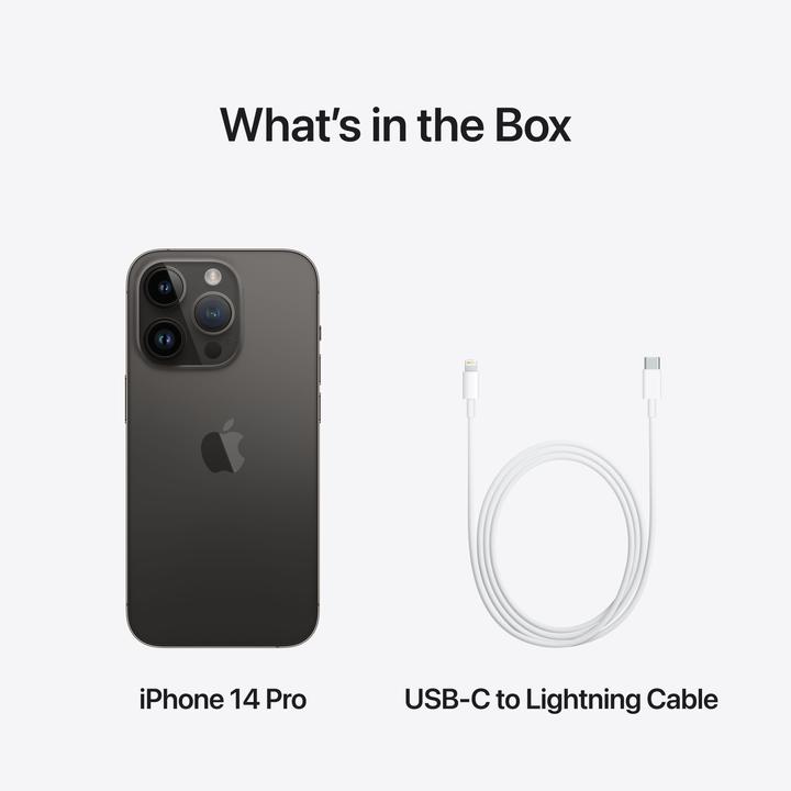 Immagine prodotto Apple iPhone 14 Pro (128 GB, Space Black, 6.10", SIM + eSIM, 48 Mpx, 5G)