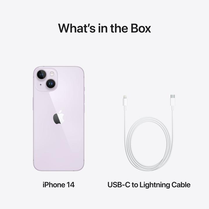 Produktbild Apple iPhone 14 (256 GB, Purple, 6.10", SIM + eSIM, 12 Mpx, 5G)