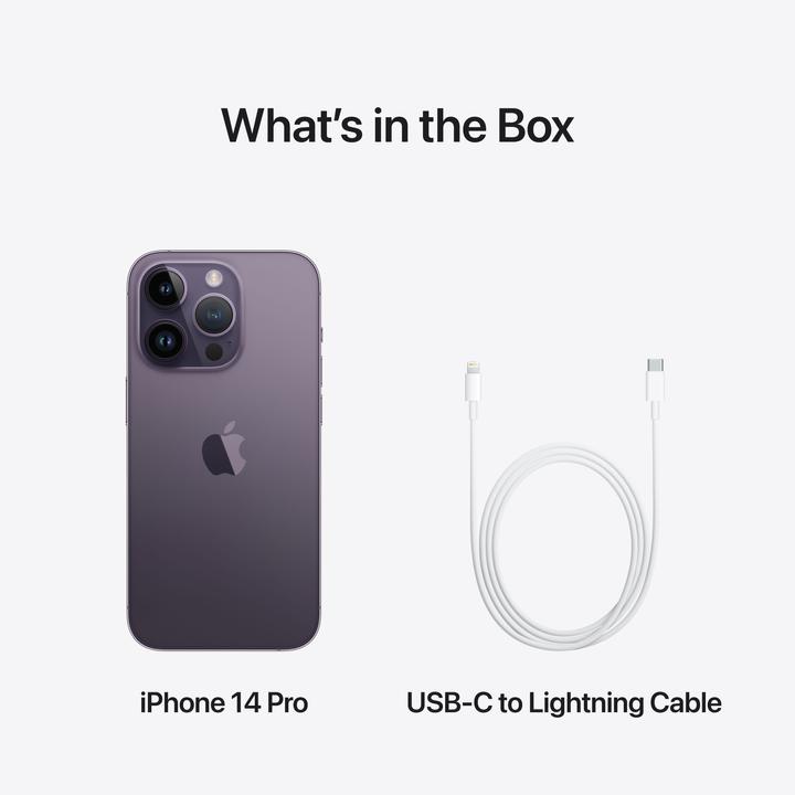 Actual product image Apple iPhone 14 Pro (1000 GB, Deep Purple, 6.10", SIM + eSIM, 48 Mpx, 5G)