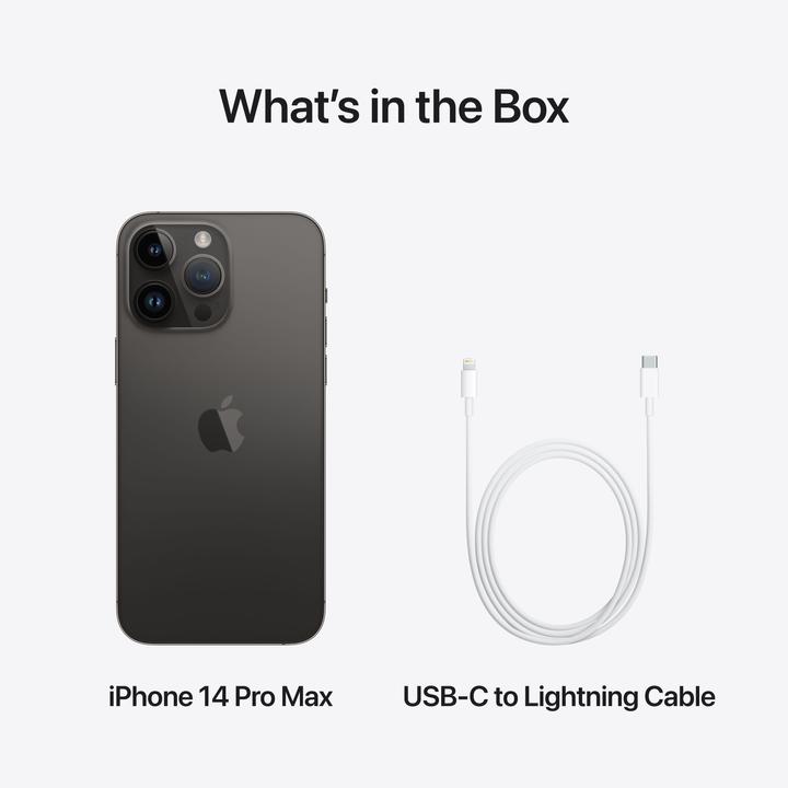 Productafbeelding Apple iPhone 14 Pro Max (128 GB, Ruimte Zwart, 6.70", SIM + eSIM, 48 Mpx, 5G)