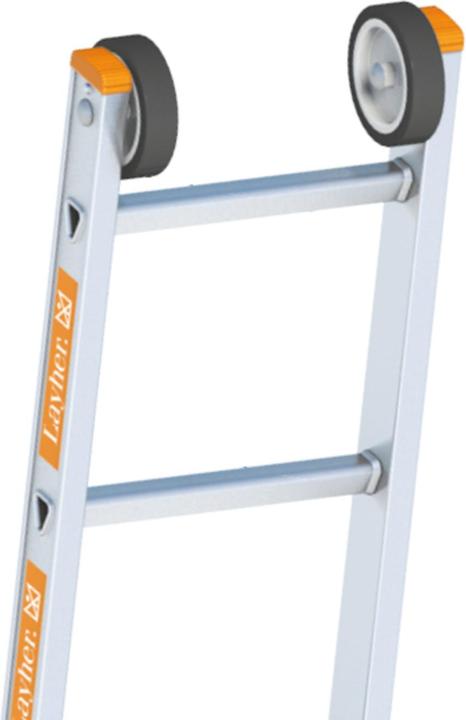 Actual product image kaiserkraft Aluminium rope-operated ladder (Single ladder, 710 cm)