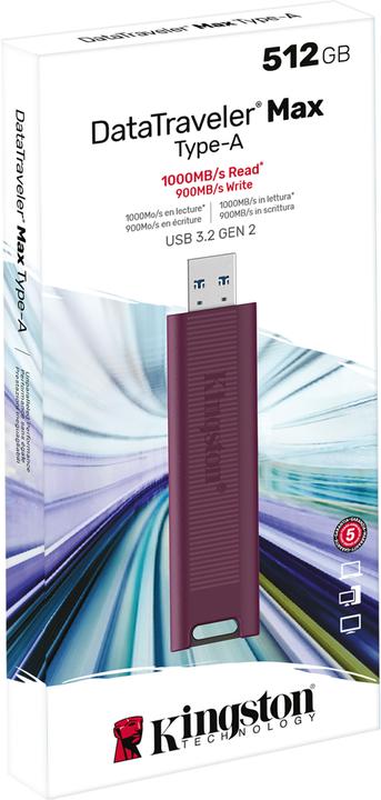 Image du produit Kingston DataTraveler Max (512 Go, USB-A)