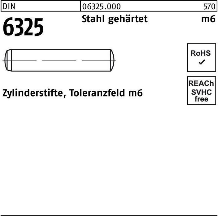 Image du produit Goupille cylindrique DIN 6325 16 m6 x 55 Acier trempé Tolérance m6 DIN 6325