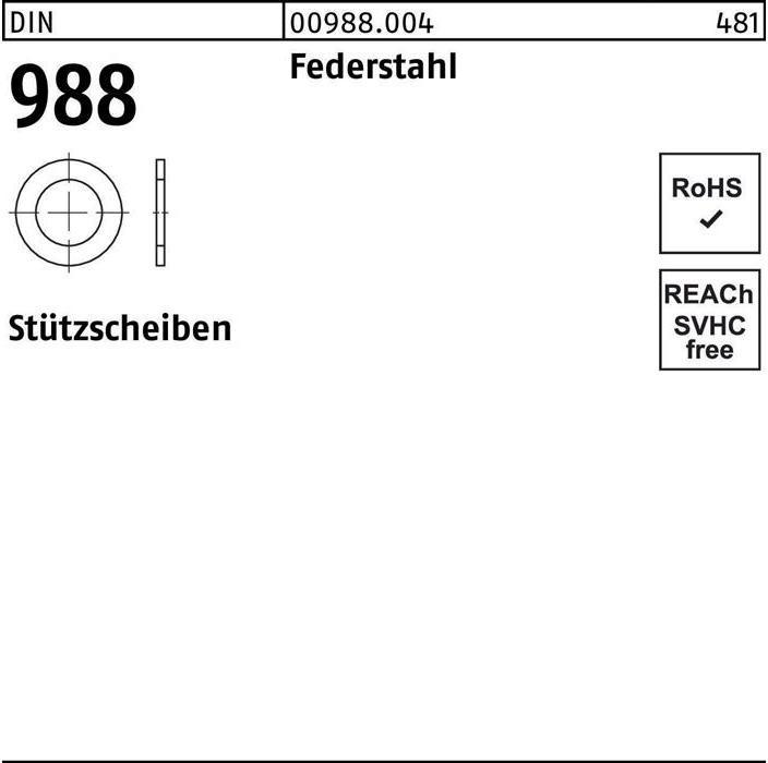 Produktbild Stützscheibe DIN 988 26 x 37 x2 Federstahl