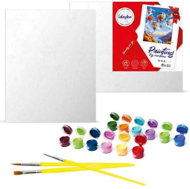 Actual product image Ideyka Painting by numbers - A street in France 40 x 50 cm