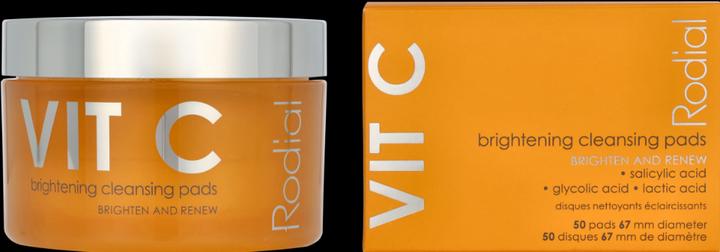Image du produit Rodial - Vit C Brightening Cleansing Pads (tampons nettoyants éclaircissants) (Chiffons de nettoyage, 50 ml)