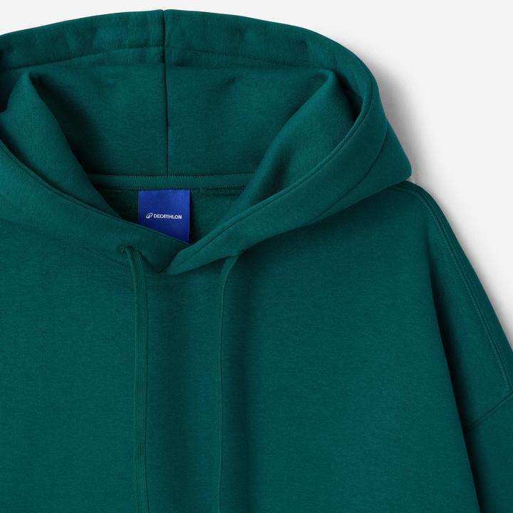 Image du produit Decathlon Sweat à capuche femme, Elementals, vert (XS)