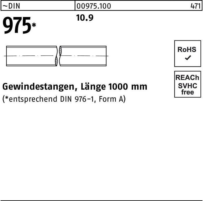 Produktbild Gewindestange DIN 975 M 14 x 1000mm 10.9