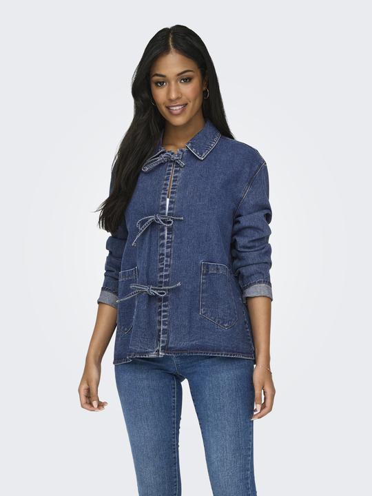 Immagine prodotto Only Giacca di jeans con collo a mosca Giacca di jeans (L)