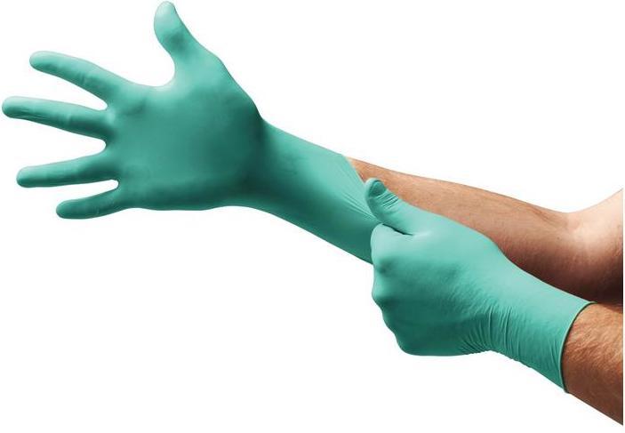 Produktbild Ansell Einweghandschuh Microflex 93-260 Größe 6.5-7 grün/blau Neopren/Nitril EN 388, EN 374 PSA-Kategorie.. (6.5, 7)