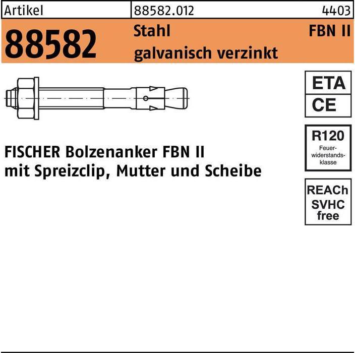 Produktbild Fischer Bolzenanker FBN II 20/80 (10 Stk.)