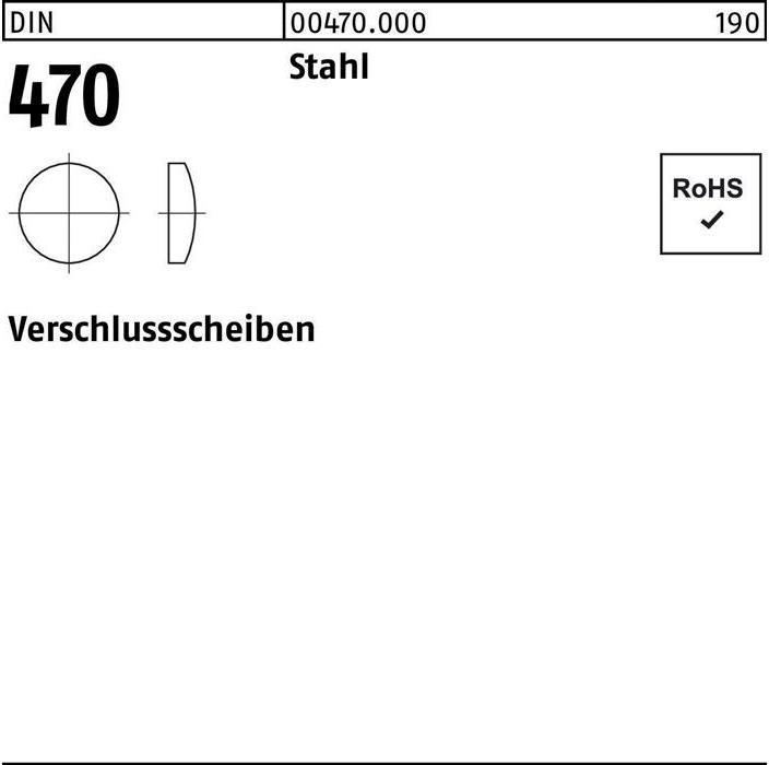 Produktbild Verschlussscheibe DIN 470 52 Stahl