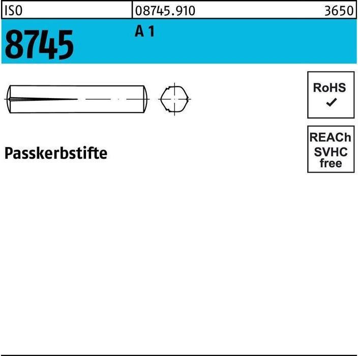 Produktbild Reyher Passkerbstift ISO 8745 6 x 40 A 1 ISO 8745