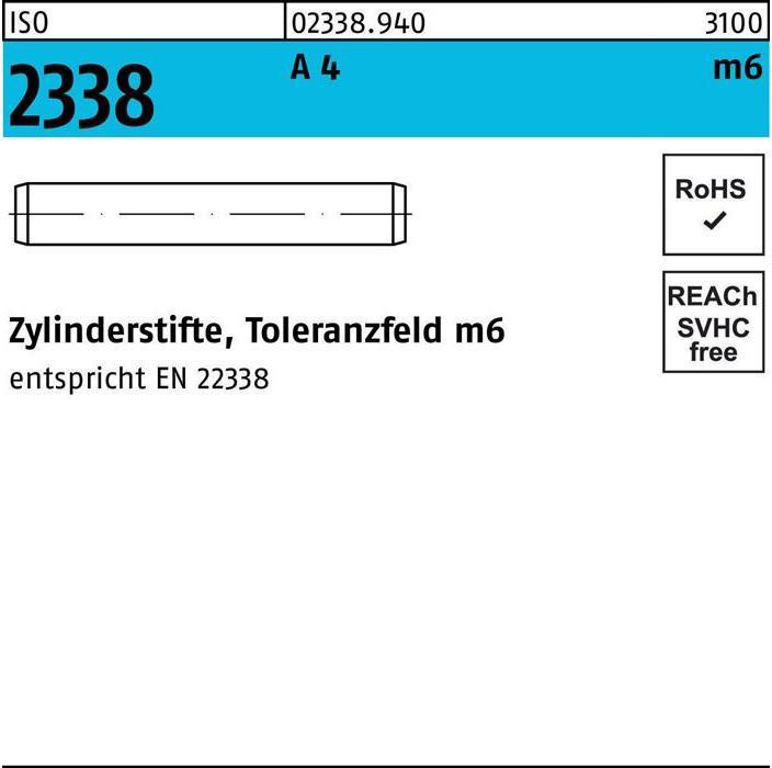 Actual product image Dowel pin ISO 2338 4 m6 x 14 A 4 ISO 2338