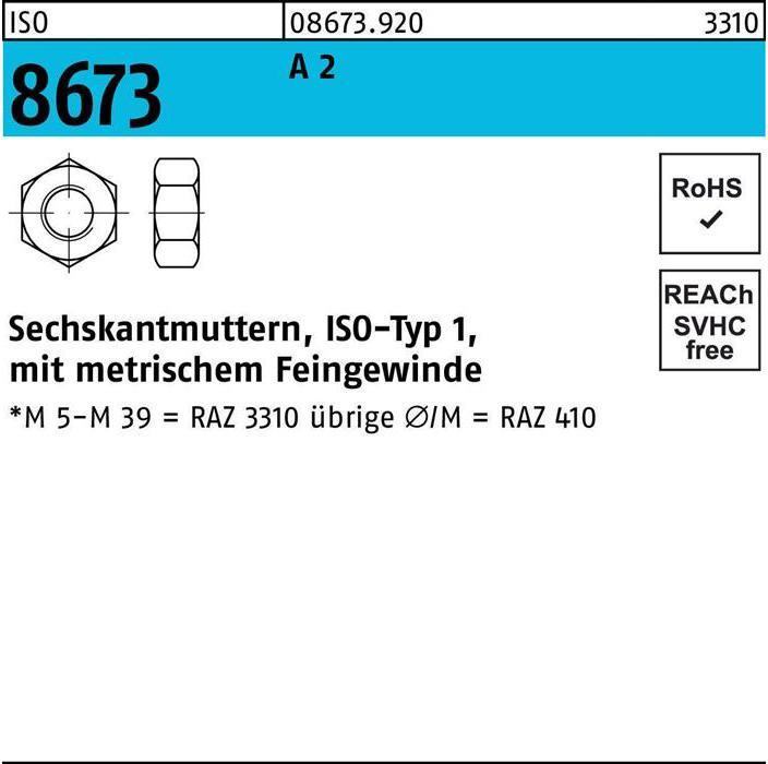 Image du produit Écrou hexagonal ISO 8673 M 24 x 1,5 A 2 (M24)