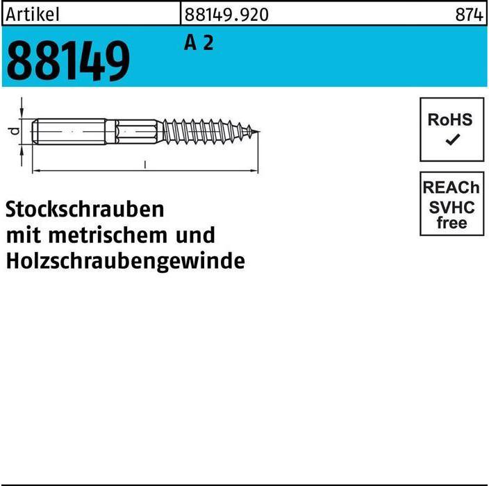 Actual product image Hanger bolt (100 pcs.)