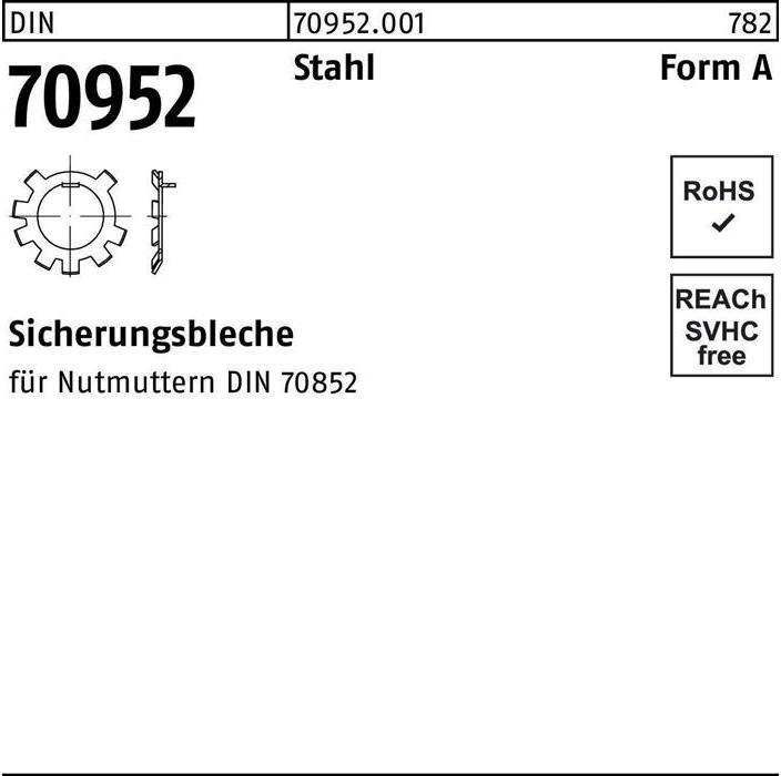 Actual product image Lock washer DIN 70952 A 18 steel for lock nuts DIN70852