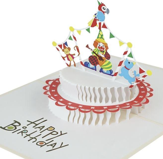 Produktbild MU Classic 3D Pop-Up Geburtstags Glückwunschkarte - Zirkus (1 Stk.)