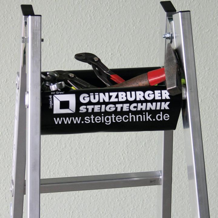 Produktbild Munk Sprossen-Stehleiter Holz 2x7 Sprossen (Gerüst, 207 cm)