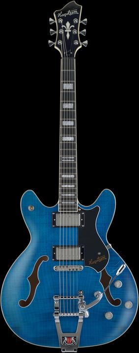 Actual product image Hagstrom Electric Guitar, Tremar Viking Deluxe, Cloudy Seas (Electric guitar)