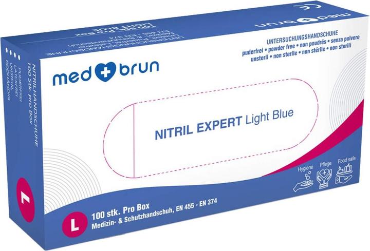 MedBrun Nitril Expert Light Blue M