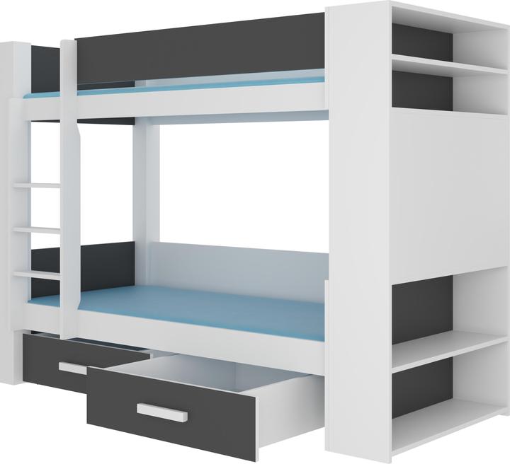 Produktbild ADRK Furniture Etagenbett doppelt GARET 180x80 (180 x 80 cm)