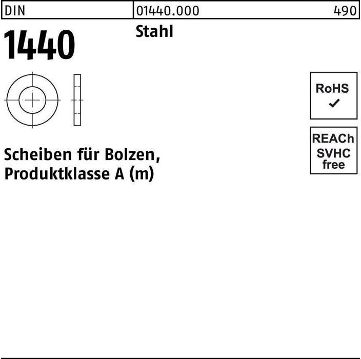 Actual product image Flat washer DIN 1440 f.Bolzen