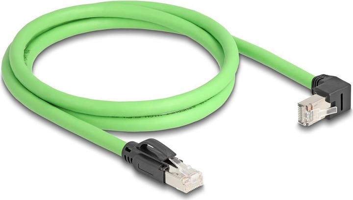 Produktbild Delock RJ45 Netzwerkkabel Cat.6A Stecker zu Stecker unten ge (SF/UTP, CAT6a, 1 m)