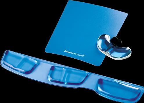 Produktbild Fellowes Health-V Crystal Tastatur-Handgelenkauflage blau