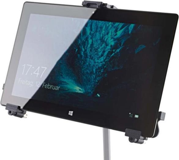 Actual product image K&M 19790 Tablet PC Holder with Articulated Arm Black