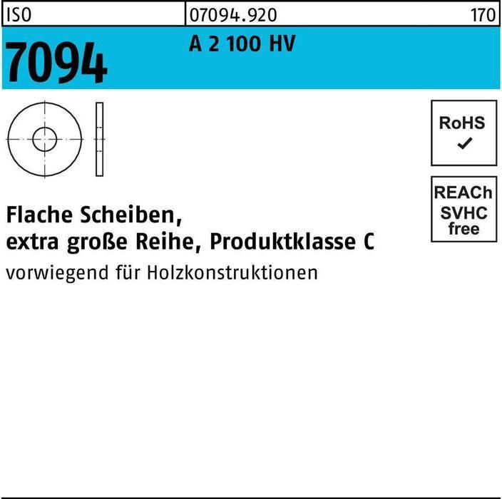 Actual product image Washer ISO 7094 6 A 2 100 HV