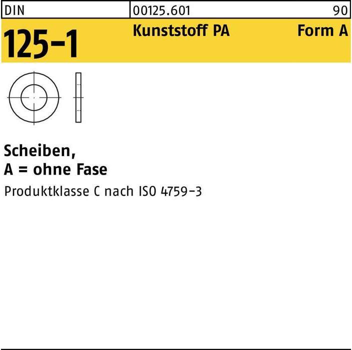 Image du produit Rondelle DIN 125-1 forme A 28 x50 x4 Polyamide