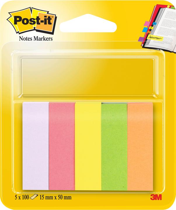Post-it marqueur de page (15 x 50 mm)