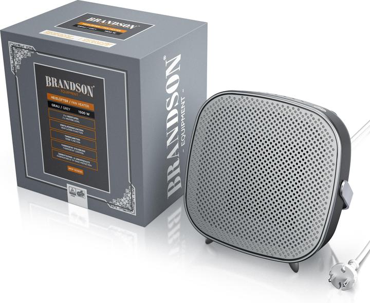 Produktbild Brandson KeramiK Heizlüfter 1500 W, Badezimmer Schnellheizer mit Temperaturregelung, energiesparend, leise (1500 W)