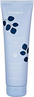 Echosline Frequent Use Body & Hair Shampoo Vegan Formula for All Hair Types 300ml (300 ml, Flüssiges Shampoo)
