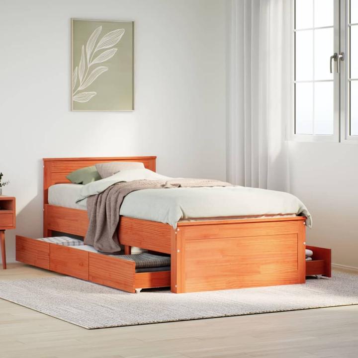 Produktbild VidaXL Bett ohne Matratze mit Kopfteil (120 x 200 cm)