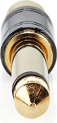 Actual product image Nedis Mono audio adapter | 6.35 mm plug | RCA socket | Gold-plated | Straight | Metal | Metal | 1