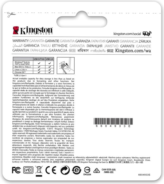 Produktbild Kingston DataTraveler G4 (16 GB, USB-A)
