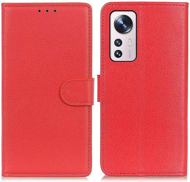 Actual product image MU Classic Litchi Leather Bookcover Series (Xiaomi 12X, Xiaomi 12)