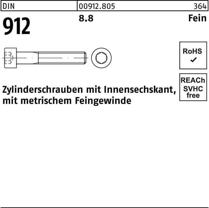 Productafbeelding Kaaskopschroef DIN 912 met inbus M 10 x1 x 40 8.8 (100 Schroeven per stuk)