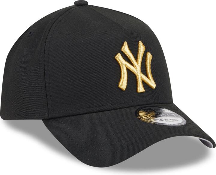 Actual product image New Era 9Forty A-Frame Cap - New York Yankees Schwarz / Gold (One size)