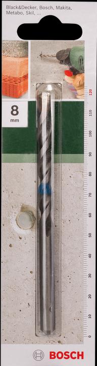 Image du produit Bosch Professional Zubehör Foret à béton selon ISO 5468 D= 8,0 mm L= 120 mm (7,2 mm)