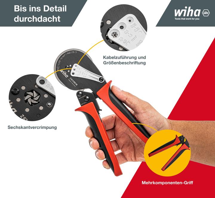 Actual product image Wiha Crimping tool (210 mm)