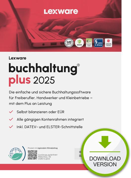 Lexware buchhaltung plus 2025 Download Jahresversion (365-Tage) (1 User, 12 Monate)