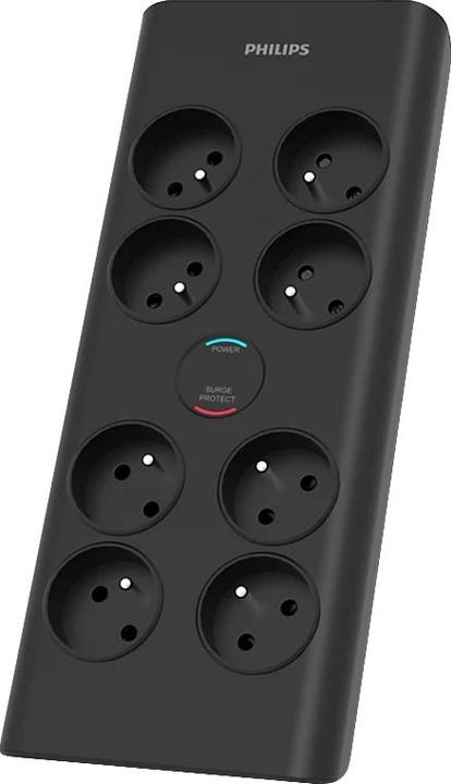 Produktbild Philips SPN7080BA/60 surge protector Black 8 AC outlet(s) (8 x, CEE 7/5, 2 m)