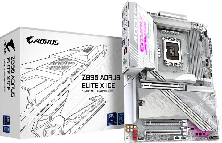 Actual product image Gigabyte Z890 AORUS Elite X ICE (LGA 1851, Intel Z890, ATX)